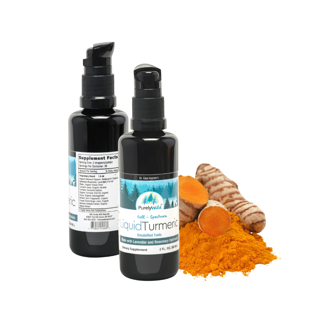 Purely Wild Liquid Turmeric – Full-Spectrum, Organic Ingredients, Water-Soluble Extract