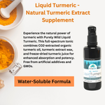 Purely Wild Liquid Turmeric – Full-Spectrum, Organic Ingredients, Water-Soluble Extract