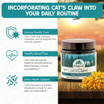 Dr. Cass Ingram's Purely Wild Incorporating Cat's Claw into Daily Routine Immune Care, Healthy Blood and Join Support