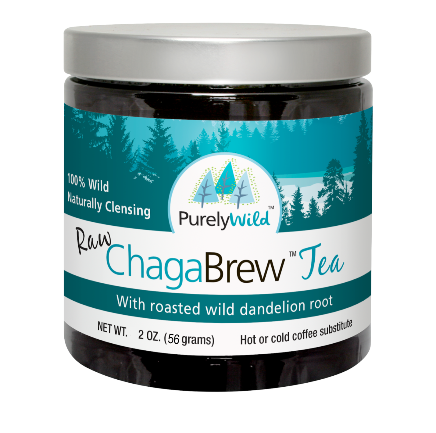 Chaga Brew Tea with Dandelion Root | 2 oz Antioxidant Herbal Blend