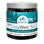 Dr. Cass Ingram's Wild Chaga Brew Tea with Dandelion Root and Rose Hip - Caffeine-free Energy Support and Antioxidant