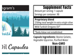 Supplement label with nature-themed design and text about ingredients and claims.