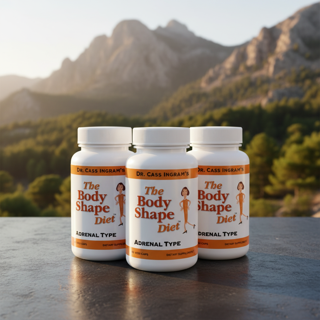 Body Shape Diet Adrenal - 3 Month Supply (3-Pack Bundle) — Purely Wild bottle