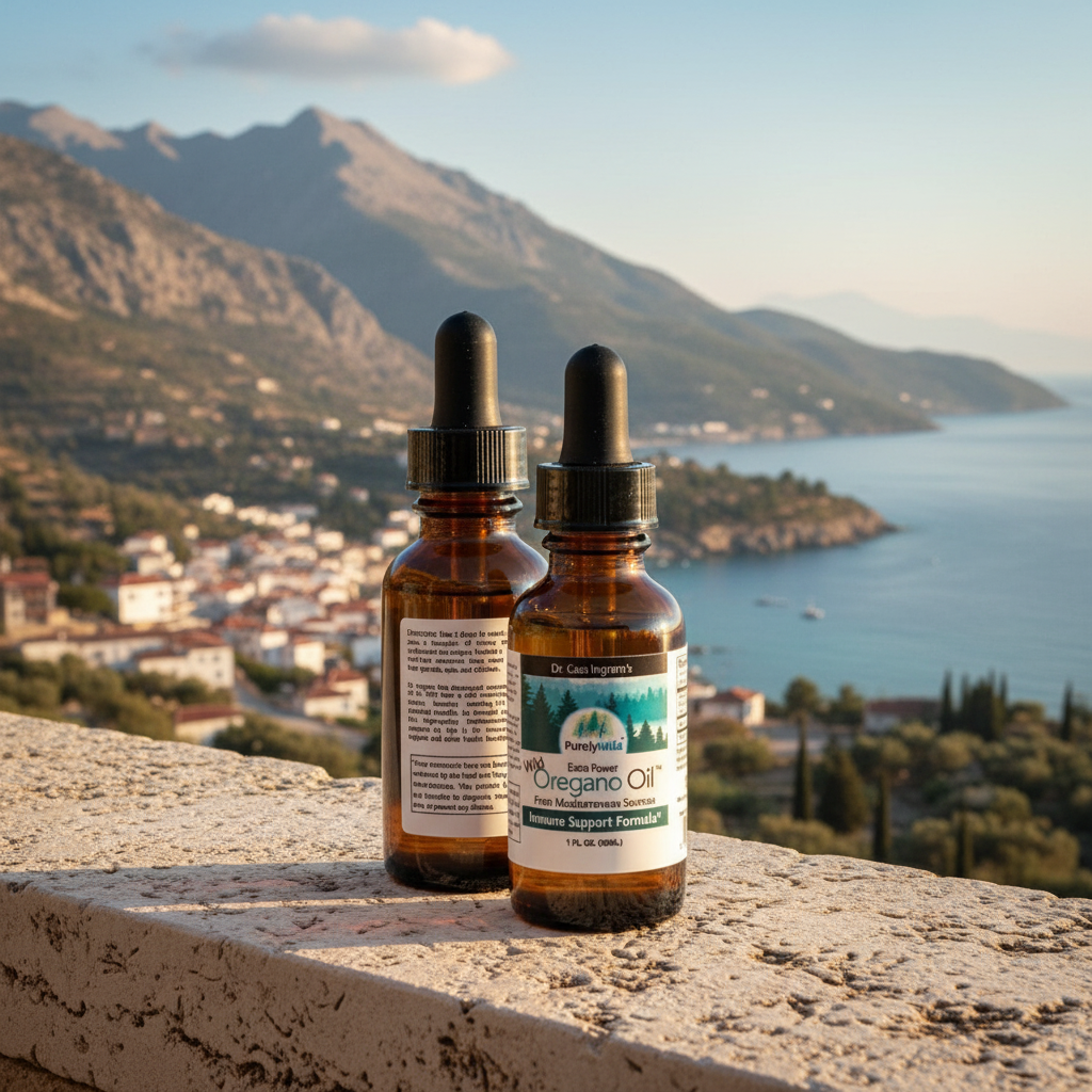Extra Power Wild Mediterranean Oregano Oil – 1 fl oz — Purely Wild bottle